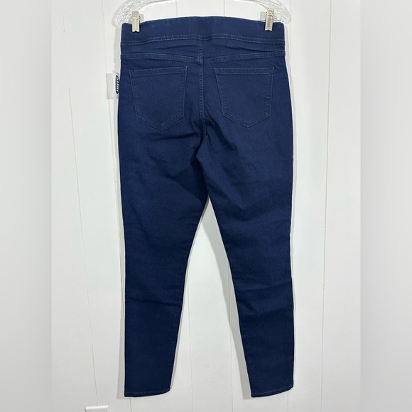 NWT Old Navy Super Skinny Denim Jeans Mid Rise size 8 Dark Wash Jeggings - Picture 3 of 8